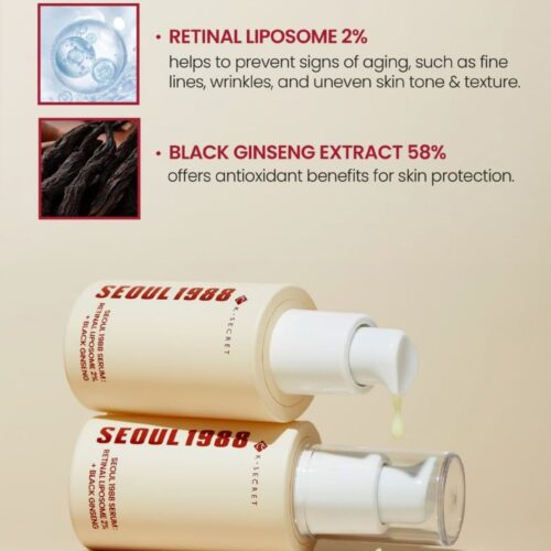 Alternative view of SEOUL 1988 Serum Retinal Liposome 2% + Black Ginseng 30ml