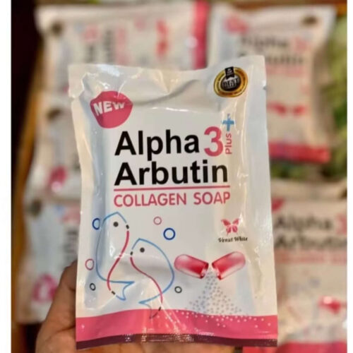 Alpha Arbutin Collagen Soap for brighter face -80g