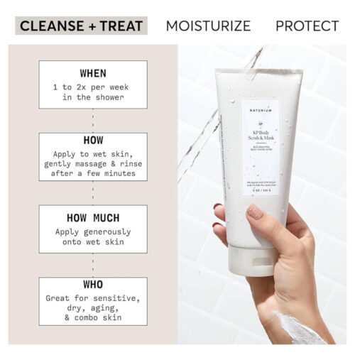 Alternative view of Naturium KP Body Scrub & Mask for Keratosis Pilaris, Bump Eraser Shower Scrub & Exfoliator for Skin, 8 oz /226g