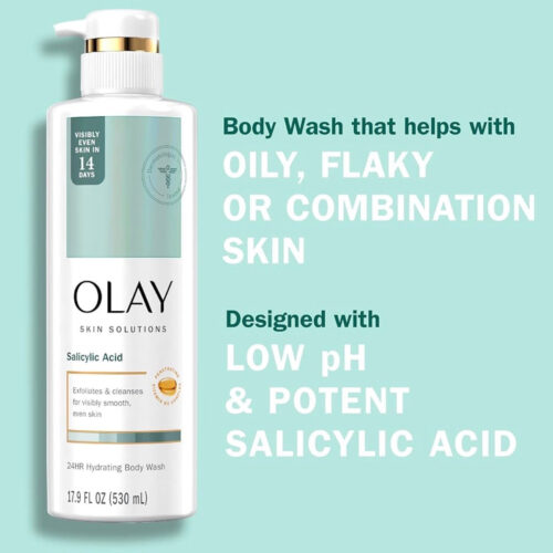 Alternative view of Olay Skin Solutions Hydrating Body Wash for Women with Salicylic Acid 530ml