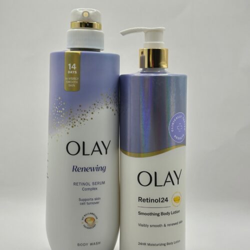 OLAY Retinol Body Lotion & Wash - 502ml & 591ml.