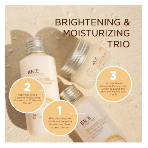 Alternative view of The Face Shop Rice & Ceramide Brightening & Moisturising Trio