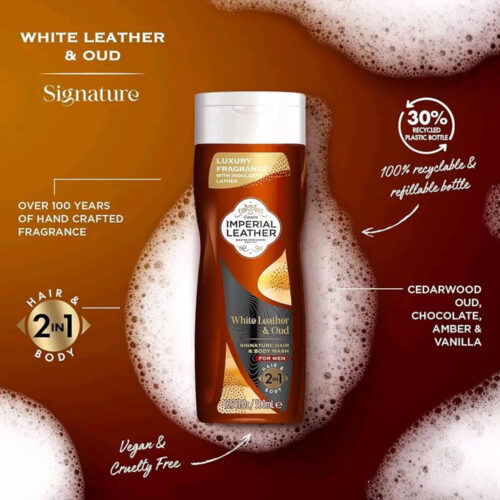Alternative view of Imperial Leather White Leather & Oud 2in1 Signature Hair & Body Wash 500ml