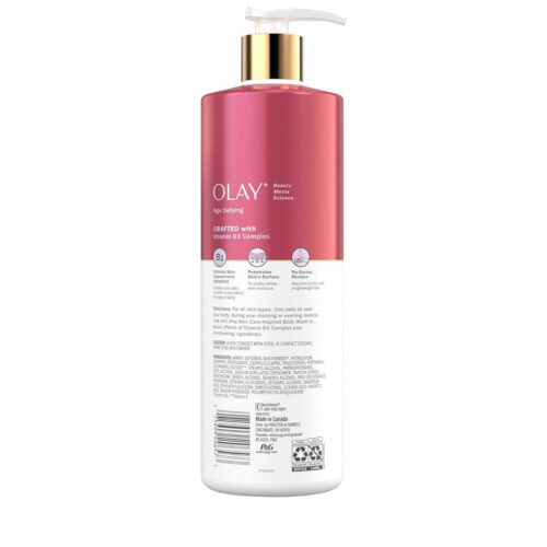 Alternative view of Olay Age Defying & Hydrating Body Lotion for Women with Niacinamide, 17 fl oz/502ML.
