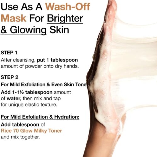 Alternative view of ANUA RICE ENZYME BRIGHTENING CLEANSING POWDER, Rice Mask, Ceramide, 40g/1.41fl.oz.