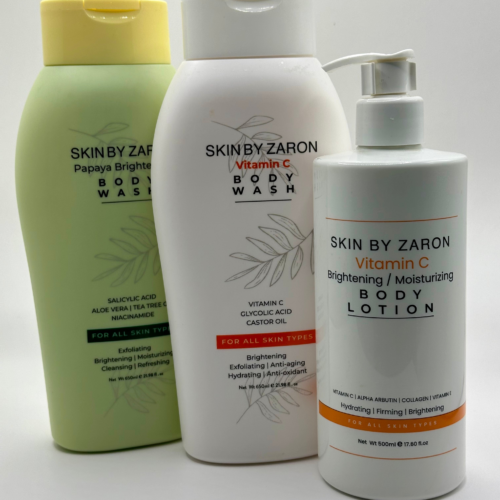 Skin by Zaron - Vitamin C Body Lotion |  Body Wash | 500ml |  650ml