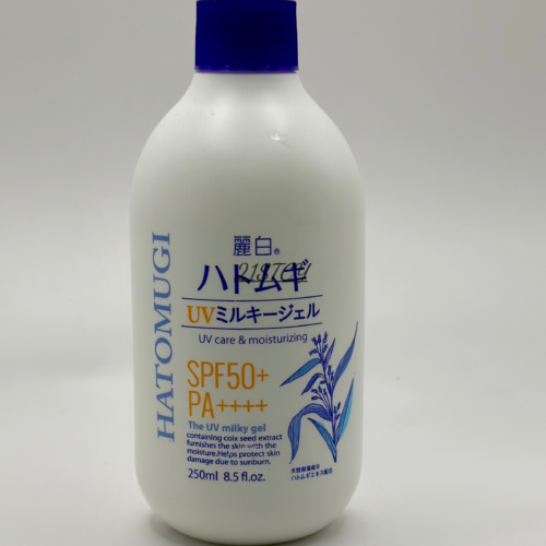 KUMANO Reihaku Hatomugi UV Milky Gel 250ml coixseed SPF50+ PA++++ moisturizing